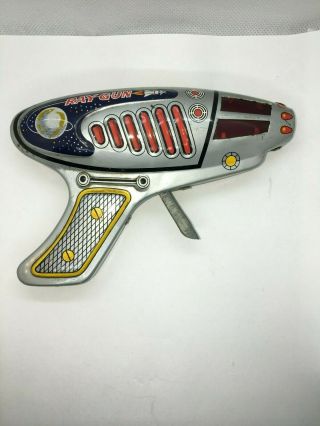 Vintage Tin Toy Ray Gun (made In Japan)