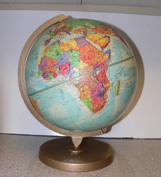 Vintage 12 " Diameter Replogle World Nation Series Desk Top Globe Map Vintage 12 "