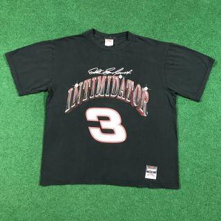 Vintage 90s Dale Earnhardt Intimidator T Shirt 3 Nutmeg Mills Usa Nascar Mens Xl