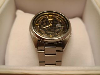 Vintage 1982 Seiko two tone Automatic.  AWESOME Checkered dial SERVICED 2