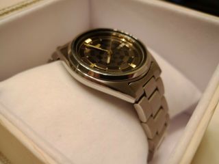 Vintage 1982 Seiko two tone Automatic.  AWESOME Checkered dial SERVICED 3