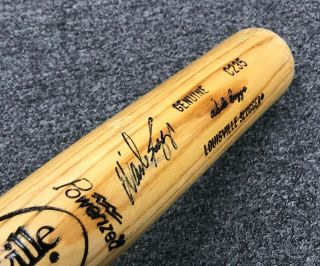 Wade Boggs Signed 1986 - 1989 Game Bat Uncracked 34 " Auto W/ Loa Red Sox Hof