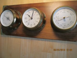 Vintage Bulova Quartz Weather Station Temp/time/humidity German
