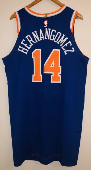 Willy Hernangomez York Knicks 2018 Game Worn Nba Jersey Steiner/msg Loa