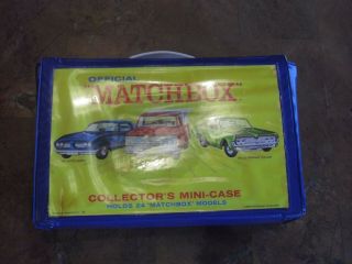Vintage Matchbox Lesney Collectors Mini - Case With Cars