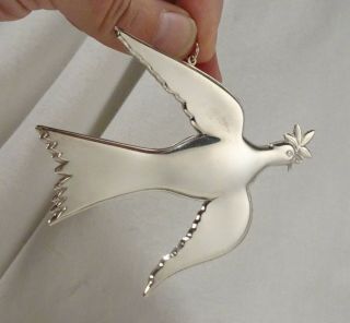 Vintage Gorham Sterling Silver Dove American Heritage Society Christmas Ornament