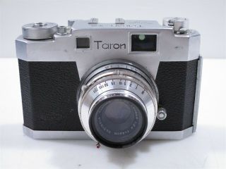 Vintage Taron 35 35mm Rangefinder Camera With 45mm F/2.  8 Lens And Case