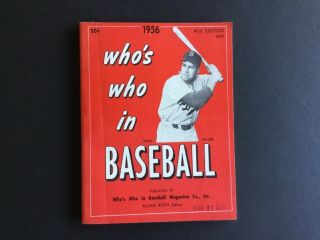 1956 Who In Baseball (duke Snider Cover) Brooklyn Dodgers Ex/nm
