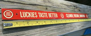 Vintage 1940 ' s Lucky Strike Cigarettes Tobacco Gas Station 17 