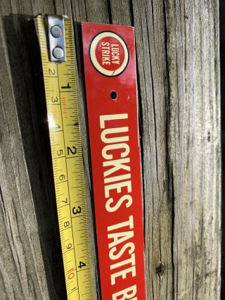 Vintage 1940 ' s Lucky Strike Cigarettes Tobacco Gas Station 17 
