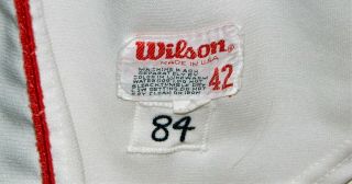 1984 Mike Easler Game Worn Boston Red Sox Home Jersey 7 - Wilson Size 42 3