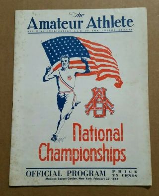 Aau (amateur Athletic Union) National Championships Program,  N.  Y. ,  1943