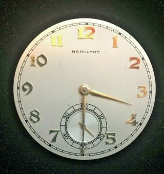 Antique Hamilton Pocket Watch Movement Grade 321 12s 21j 5adj Shipn