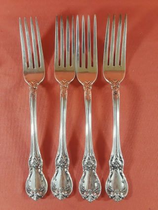 Set Of 4 Towle Old Master 7 " Dinner Forks