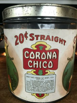 Vintage Rare Cigar Tobacco Advertising Tin Canister – Cyrus The Great 2