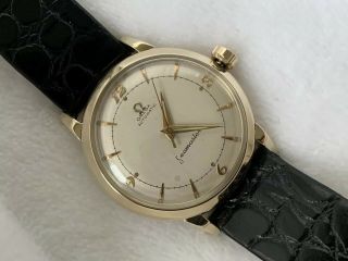 Vintage 14k Solid Gold Omega Seamaster Automatic Cal.  351 Men’s Wrist Watch