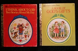 Vintage/rare A Little Golden Book " A Book Of God 