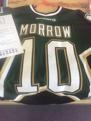Brenden Morrow Game Used/worn Dallas Stars Jersey Meigray