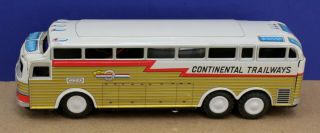 Vintage Japan Tin Battery Op Continental Trailways Golden Eagle Bus 10.  5 " Nice10