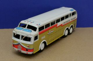 Vintage Japan Tin Battery Op Continental Trailways Golden Eagle Bus 10.  5 