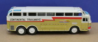 Vintage Japan Tin Battery Op Continental Trailways Golden Eagle Bus 10.  5 