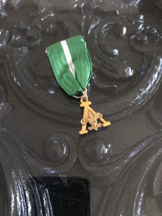 Vintage Boy Scouts Scouters Training Award Medal 10k Gold Filled - A00862