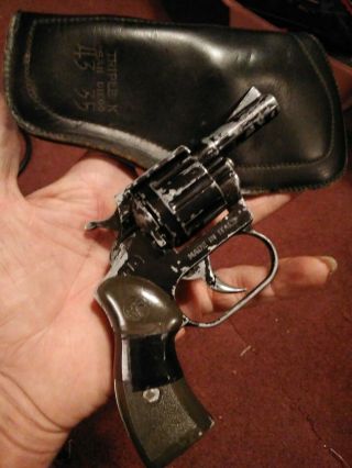 Vintage Starter Blank Pistol Gun - Rts Model 1966 Cal.  22 Revolver With Holster