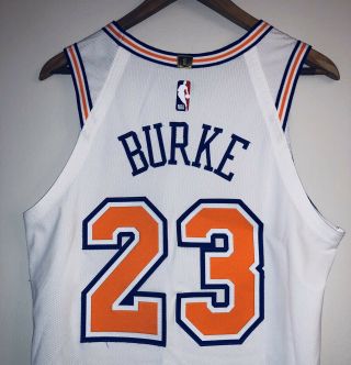 Trey Burke 23 York Knicks 2019 Game Worn Nba Jersey Steiner/msg Loa