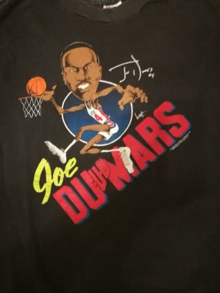 Vintage Joe Dumars 1989 T - Shirt Size Xl (fits Like Men 