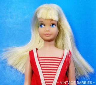 Rare Platinum Blond Skipper Doll 950 W/swimsuit & Shoes Vintage 1960 