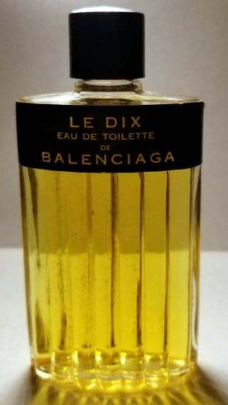 Vintage Le Dix Balenciaga Eau De Toilette 2 Fl Oz