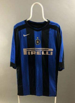 Inter Milan Internazionale Nike 2004 2005 Home Shirt Jersey Camiseta Size Xxl