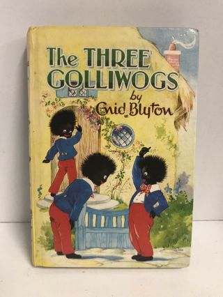 Vintage Enid Blyton The Three Golliwogs Book Hardback - Rare George Newnes1969