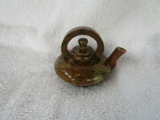 Old Vintage [marble Tea Pot] Paperweight Item