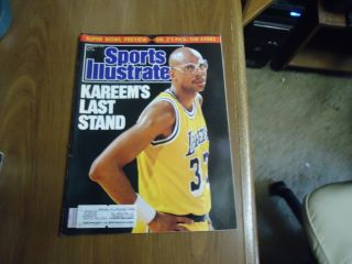 Sports Illustrated 1989 Kareem Abdul Jabbar Cover/ Ronnie Lott/ Ickey Woods