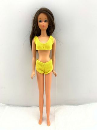 Vintage Francie Doll - Mod Era 7699 Baggies Francie Doll In Swimsuit