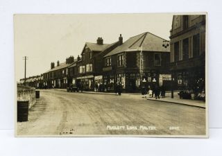 Maltby (muglet Lane) Vintage Real Photo Postcard.  South Yorkshire.