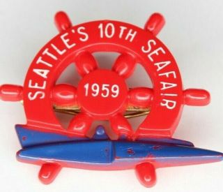 1959 Seattle Seafair Skipper Pin,  Seattle 