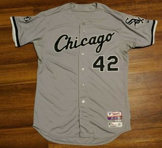 2015 Jackie Robinson Day Adam Eaton Game Jersey White Sox Nationals