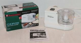 Vtg Toastmaster Chopster Mini Food Chopper 1111 - - W/box - Mib