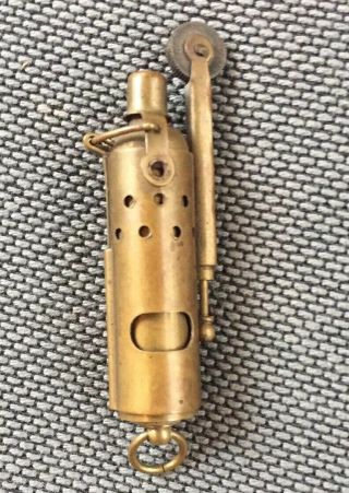 Antique Vintage Solid Brass Trench Lighter,  Made In Japan