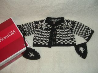 American Girl Kirsten Knit Winter Woolens - - Sweater,  Mittens,  Box Retired Vintage