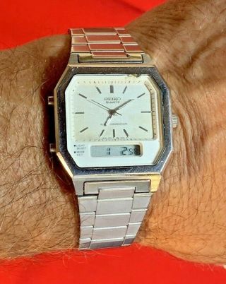 Seiko Vintage Rare Wristwatch Men 