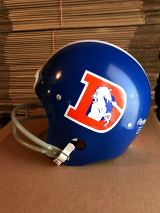 Vintage 1970 - 80s Nfl Denver Broncos Football Helmet Rawlings Hnfl Youth Medium