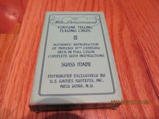Vtg 1970 Mlle Lenormand Paris Fortune Telling Cards 12274 W/ Instructions Box