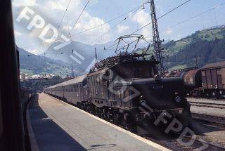 Slide Austria Obb Electric 1020.  41 Scene;landeck;august 1971