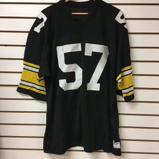 Vintag Pittsburgh Steelers Football Jersey Size Xl Sand Knit Stitch 1980s 57