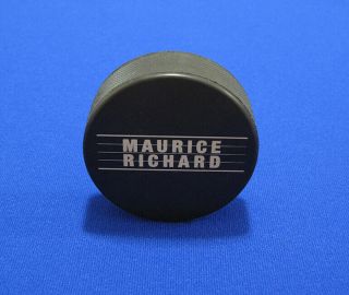 Maurice " Rocket " Richard Hof Canadiens Rare Vintage Official Nhl Hockey Puck