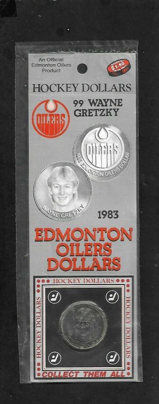 1983 Wayne Gretzky 99,  Edmonton Oilers,  Nhl Hockey Dollar,