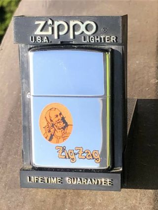 Zig Zag Rolling Papers Tobacco Zippo Lighter With Case Limited Edition